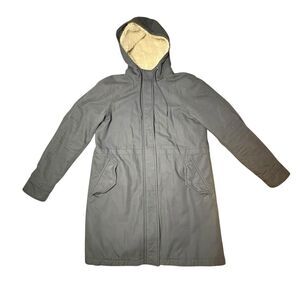 Patagonia Insulated Prairie Dawn Parka Smolder Blue Sherpa Lined Women’s Medium